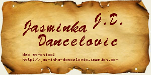 Jasminka Dančelović vizit kartica